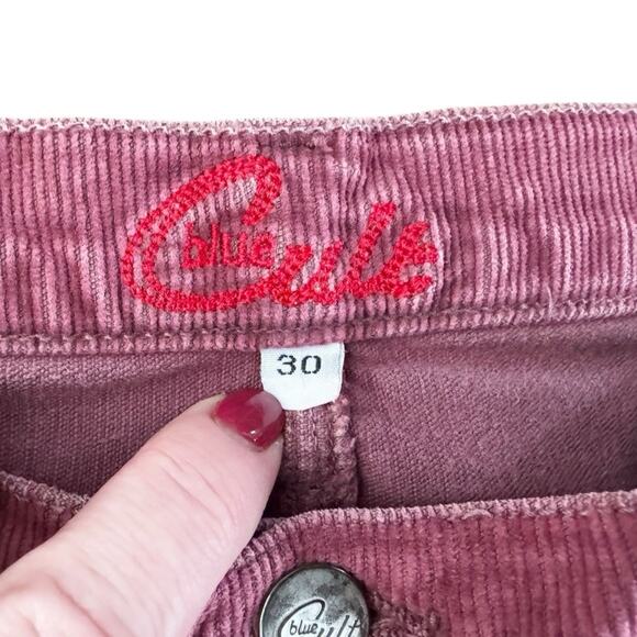 VTG Blue Cult corduroy pants Women's Sz 30 30x33 Mauve low rise bootcut Y2K USA - Picture 5 of 16